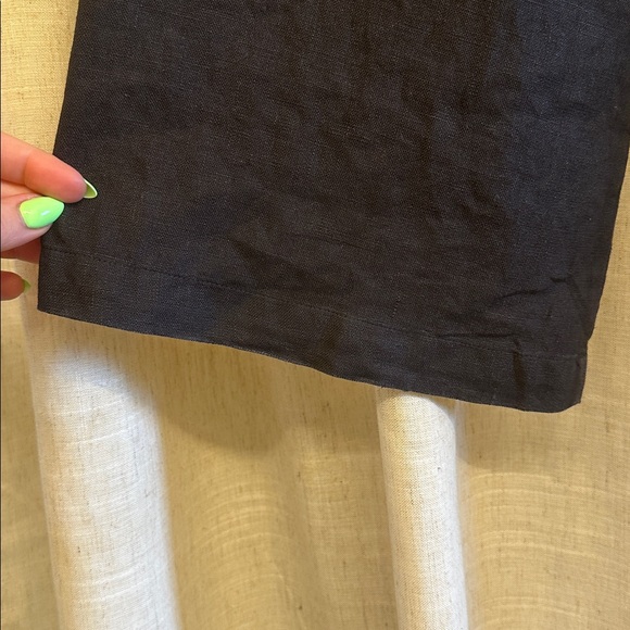 Reformation olina black linen pants size M - Picture 6 of 12